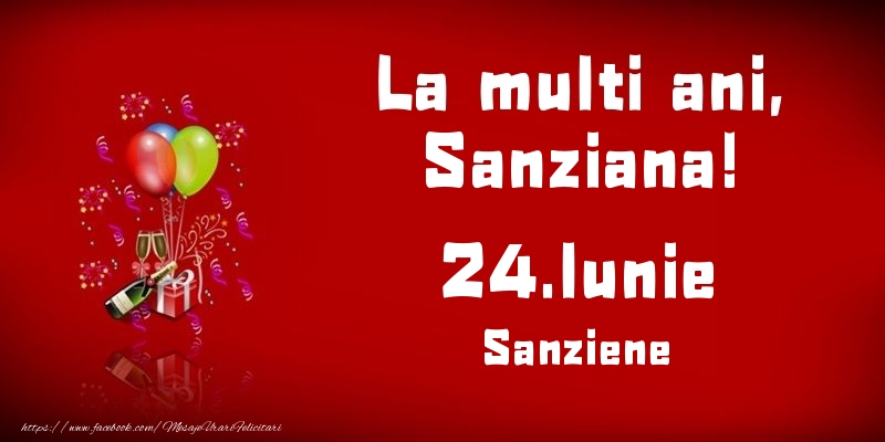 Felicitari de Ziua Numelui - La multi ani, Sanziana! Sanziene - 24.Iunie
