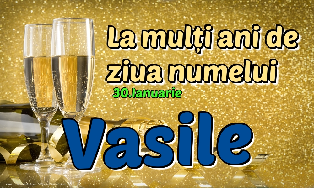 Felicitari de Ziua Numelui - Sampanie | 30.Ianuarie - La mulți ani de ziua numelui Vasile!