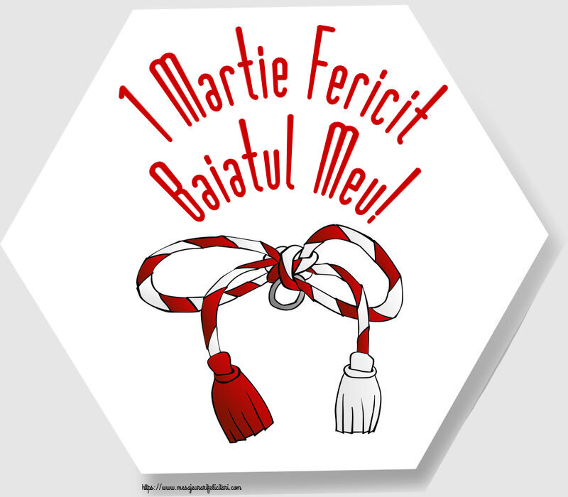 Felicitari de 1 Martie pentru Baiat - 1 Martie Fericit baiatul meu!