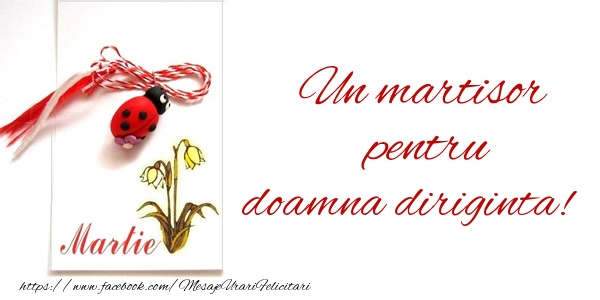 Felicitari de 1 Martie pentru Diriginta - Un martisor pentru doamna diriginta!