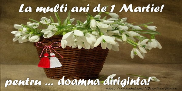 Felicitari de 1 Martie pentru Diriginta - La multi ani de 1 Martie! pentru doamna diriginta