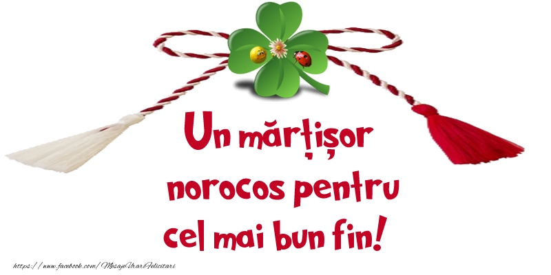 Felicitari de 1 Martie pentru Fin - Un mărțișor norocos pentru cel mai bun fin!