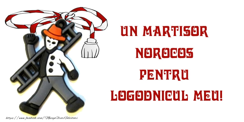 Felicitari de 1 Martie pentru Logodnic - Un martisor norocos pentru logodnicul meu!