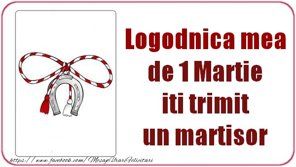 Felicitari de 1 Martie pentru Logodnica - Logodnica mea de 1 Martie  iti trimit  un martisor