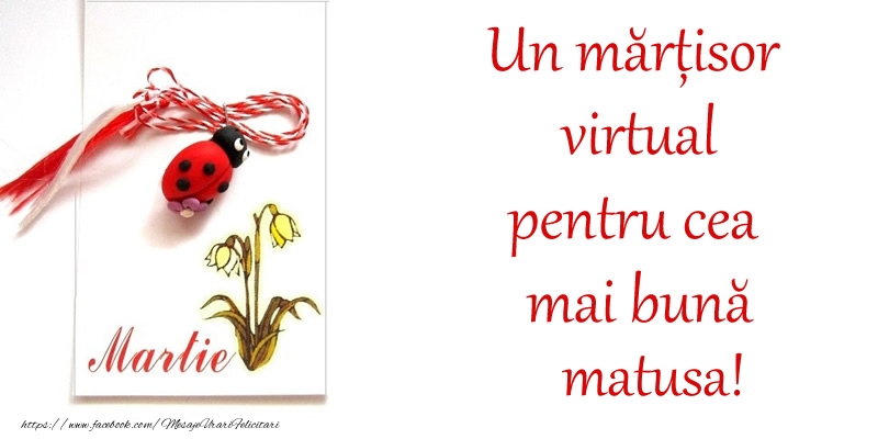 Felicitari de 1 Martie pentru Matusa - Un mărțisor virtual pentru cea mai bună matusa!