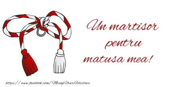 Felicitari de 1 Martie pentru Matusa - Un martisor pentru matusa mea!