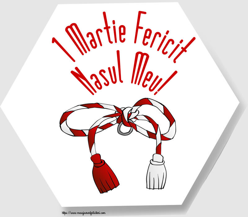 Felicitari de 1 Martie pentru Nas - 1 Martie Fericit nasul meu!