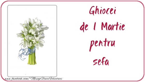Felicitari de 1 Martie pentru Sefa - Ghiocei de 1 Martie pentru sefa