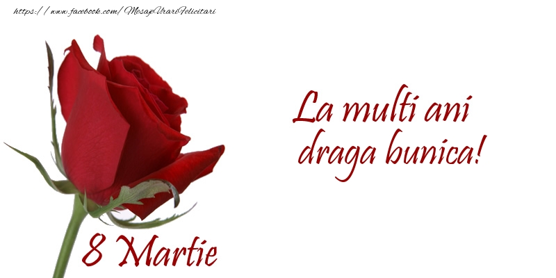 Felicitari de 8 Martie pentru Bunica - La multi ani draga bunica! 8 Martie
