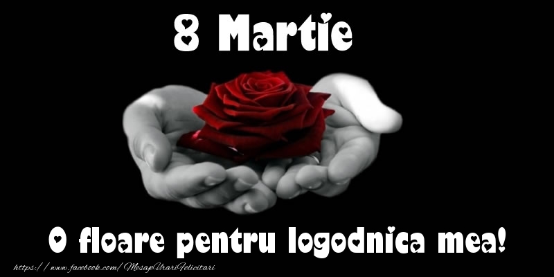 Felicitari de 8 Martie pentru Logodnica - 8 Martie O floare pentru logodnica mea!