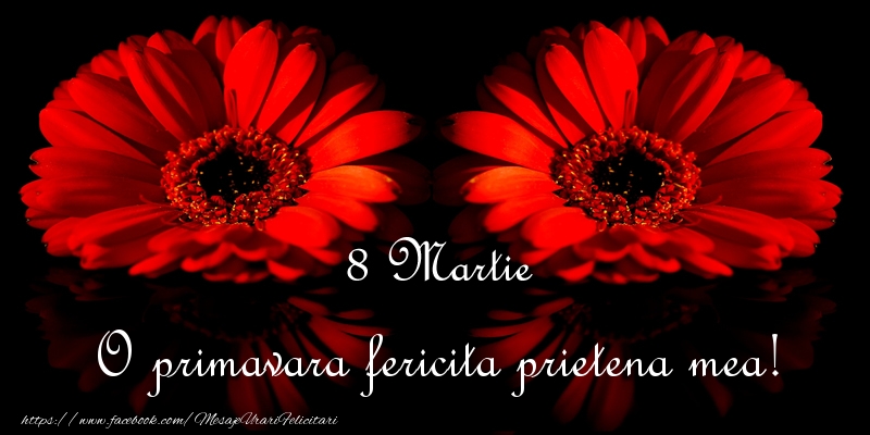 Felicitari de 8 Martie pentru Prietena - O primavara fericita prietena mea!