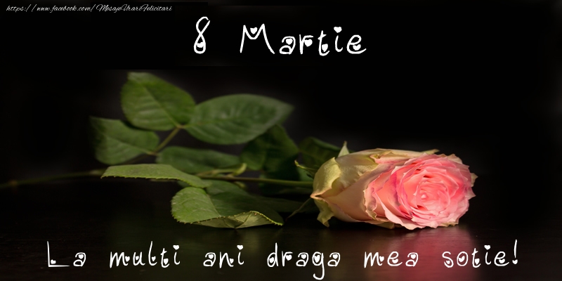 Felicitari de 8 Martie pentru Sotie - 8 Martie La multi ani draga mea sotie!