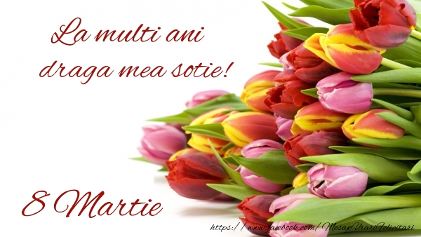 Felicitari de 8 Martie pentru Sotie - La multi ani draga mea sotie! 8 Martie