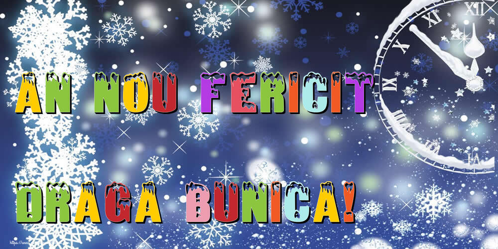 Felicitari de Anul Nou pentru Bunica - An nou fericit draga bunica!