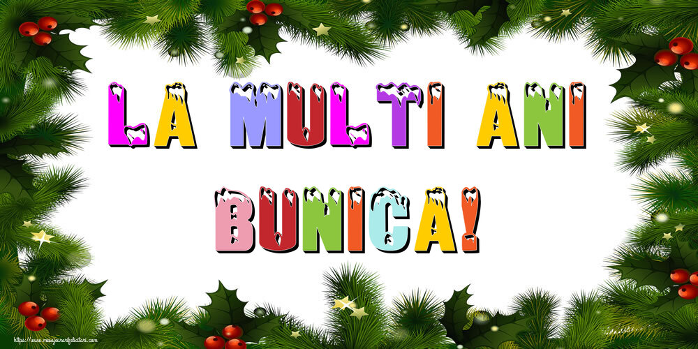 Felicitari de Anul Nou pentru Bunica - La multi ani bunica!