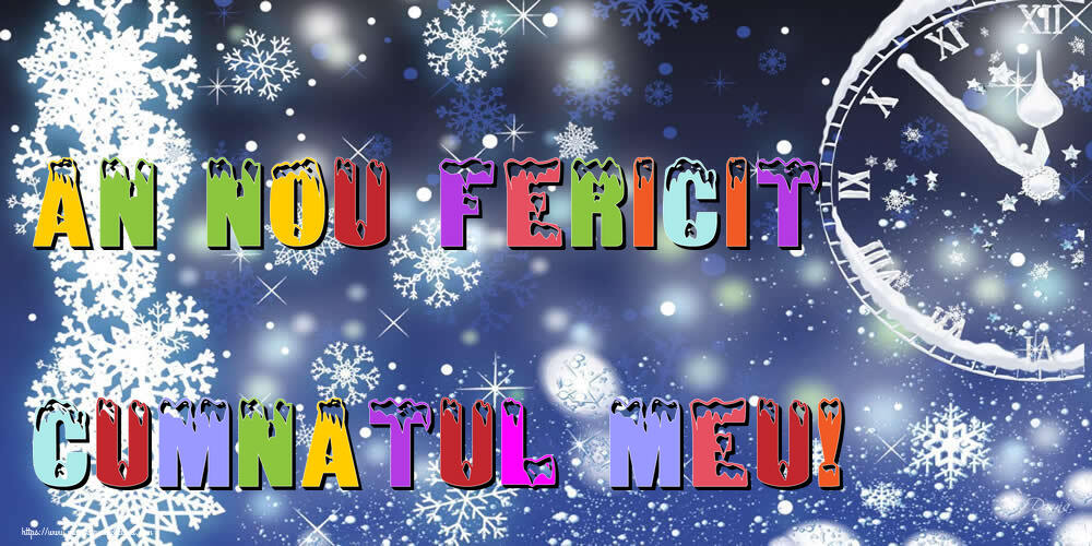 Felicitari de Anul Nou pentru Cumnat - An nou fericit cumnatul meu!