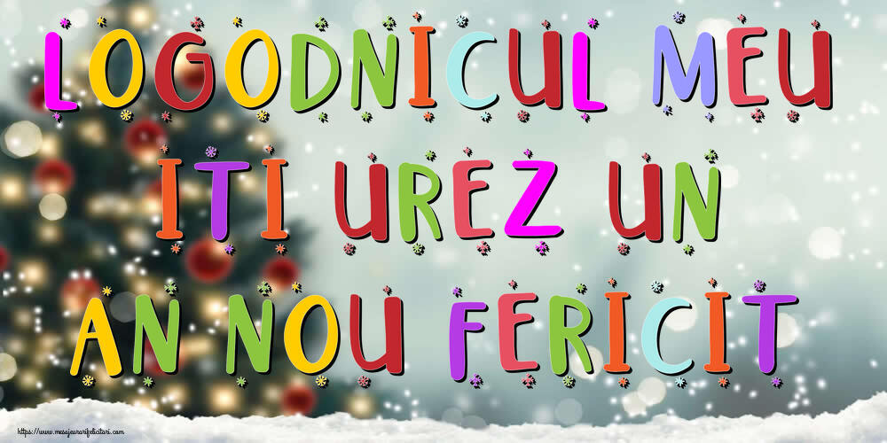 Felicitari de Anul Nou pentru Logodnic - Logodnicul meu, iti urez un An Nou Fericit!