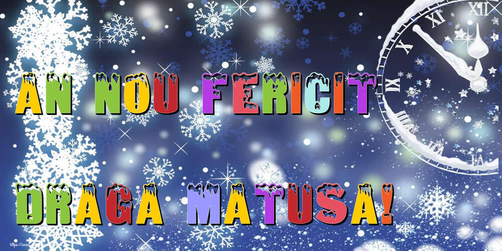 Felicitari de Anul Nou pentru Matusa - An nou fericit draga matusa!
