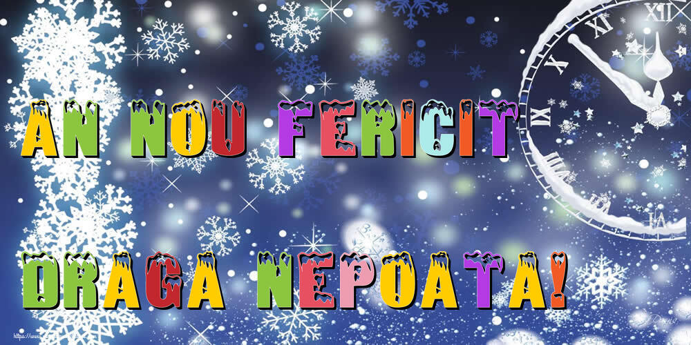 Felicitari de Anul Nou pentru Nepoata - An nou fericit draga nepoata!