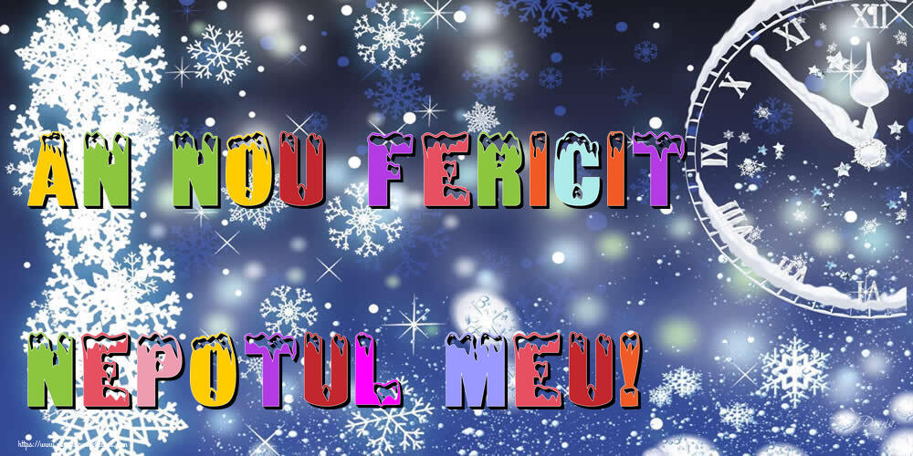 Felicitari de Anul Nou pentru Nepot - An nou fericit nepotul meu!