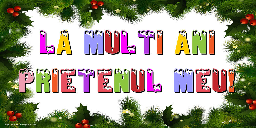 Felicitari de Anul Nou pentru Prieten - La multi ani prietenul meu!