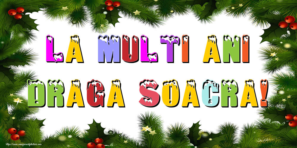 Felicitari de Anul Nou pentru Soacra - La multi ani draga soacra!