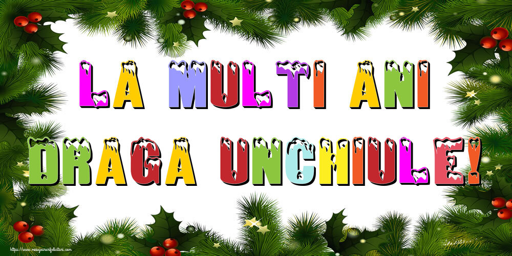 Felicitari de Anul Nou pentru Unchi - La multi ani draga unchiule!