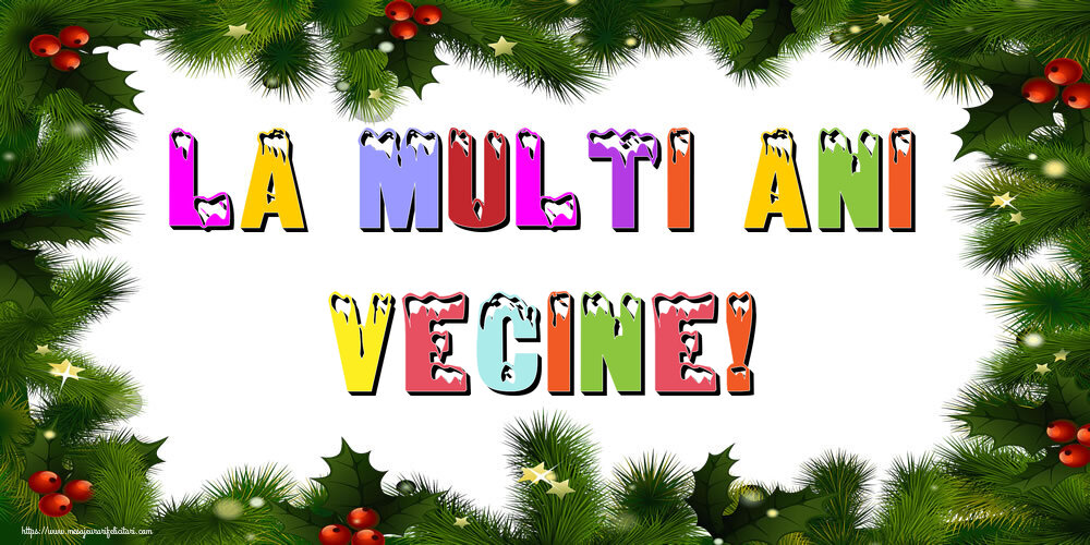 Felicitari de Anul Nou pentru Vecin - La multi ani vecine!