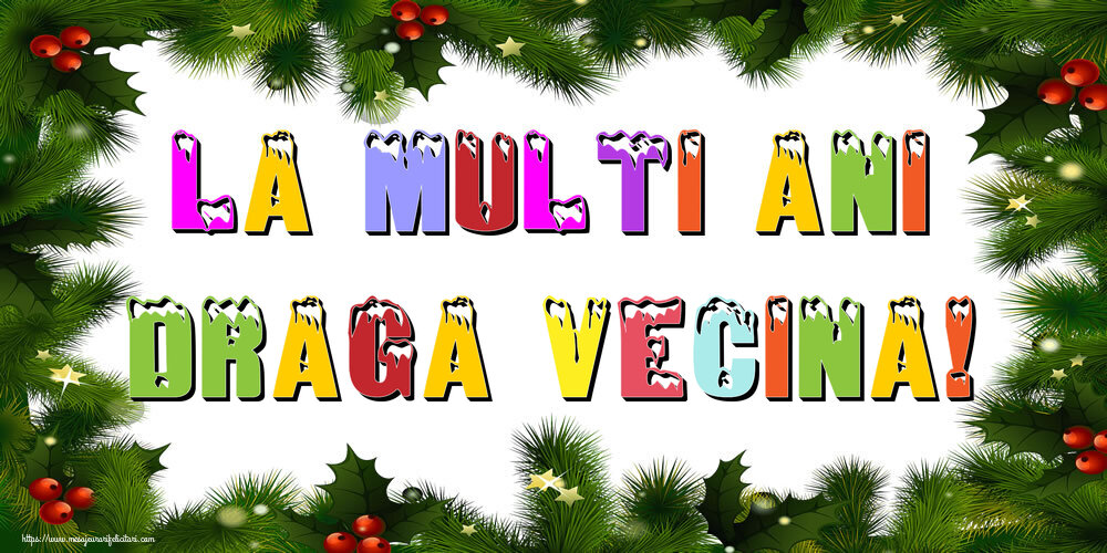 Felicitari de Anul Nou pentru Vecina - La multi ani draga vecina!