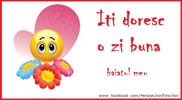 Buna dimineata O zi buna baiatul meu