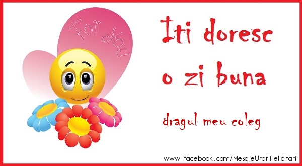 Buna dimineata O zi buna dragul meu coleg