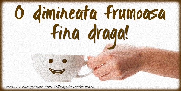 Felicitari de buna dimineata pentru Fina - O dimineata frumoasa fina draga!