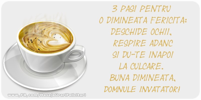 Felicitari de buna dimineata pentru Invatator - Buna dimineata. domnule invatator!