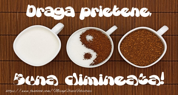 Felicitari de buna dimineata pentru Prieten - Draga prietene Buna dimineata!