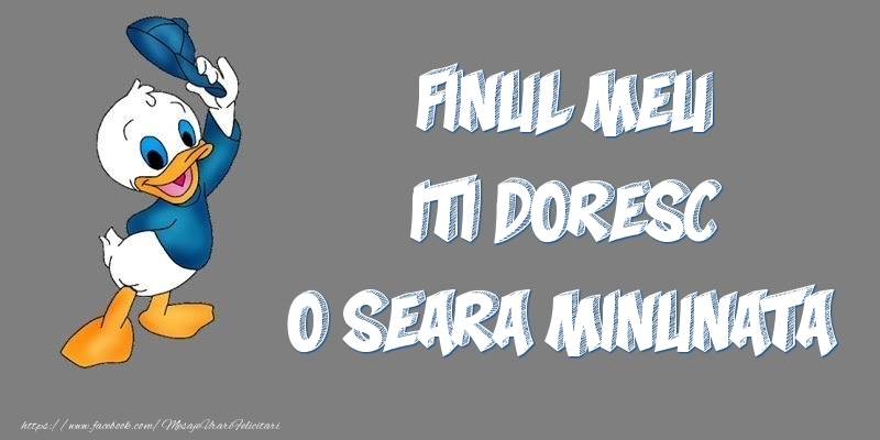 Felicitari de buna seara pentru Fin - Finul meu iti doresc o seara minunata