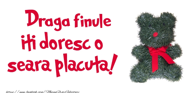 Felicitari de buna seara pentru Fin - Finul iti doresc  o seara placuta!