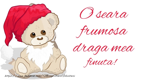 Felicitari de buna seara pentru Fina - O seara frumosa draga mea finuta!