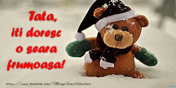 Felicitari de buna seara pentru Tata - Tata iti doresc o seara frumoasa!