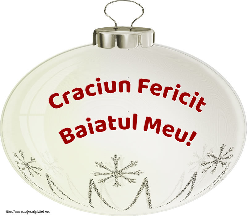 Felicitari de Craciun pentru Baiat - Craciun Fericit baiatul meu!