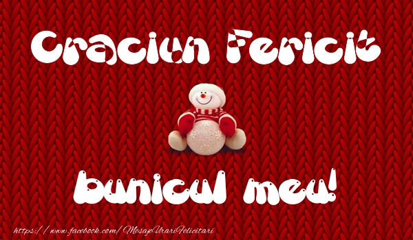 Felicitari de Craciun pentru Bunic - Craciun Fericit bunicul meu!