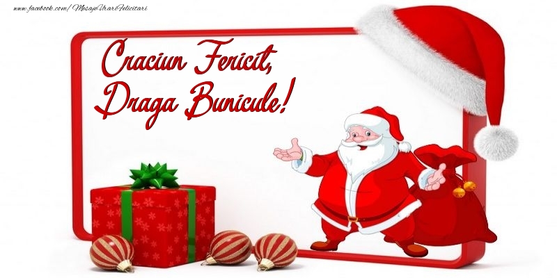 Felicitari de Craciun pentru Bunic - Craciun Fericit, draga bunicule