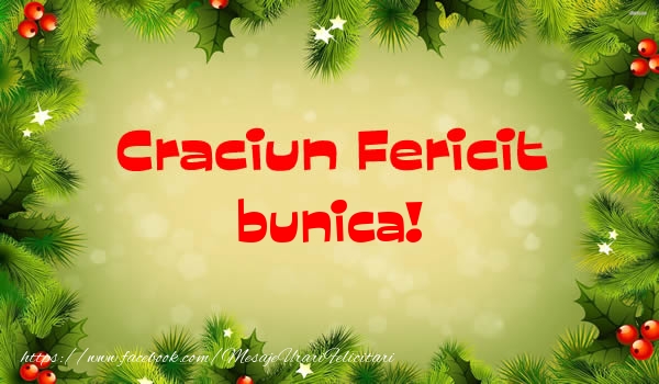 Felicitari de Craciun pentru Bunica - Craciun Fericit bunica!
