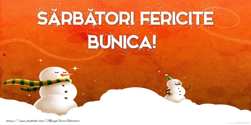 Felicitari de Craciun pentru Bunica - Sărbători Fericite bunica!