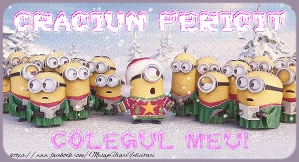 Felicitari de Craciun pentru Coleg - Craciun Fericit colegul meu