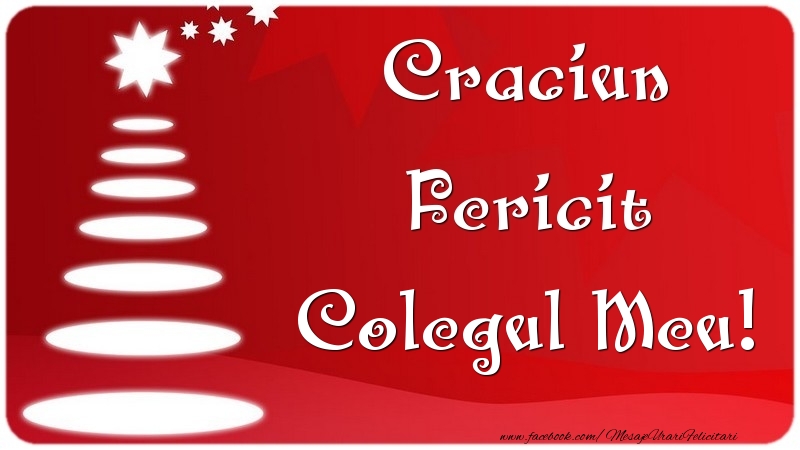 Felicitari de Craciun pentru Coleg - Craciun Fericit colegul meu
