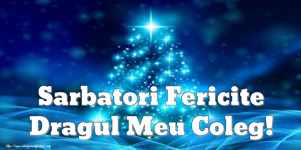 Felicitari de Craciun pentru Coleg - Sarbatori Fericite dragul meu coleg!