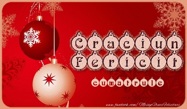 Felicitari de Craciun pentru Cumatru - Craciun Fericit cumatrule