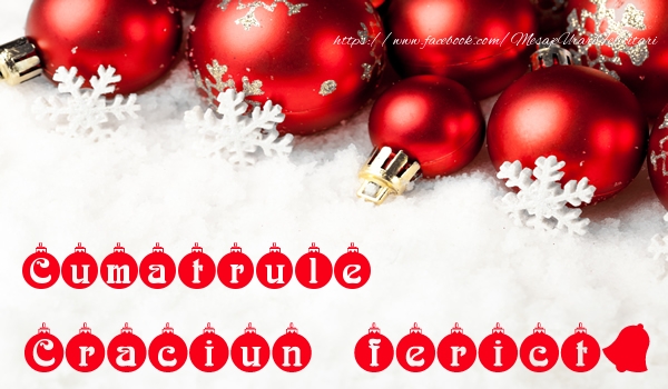 Felicitari de Craciun pentru Cumatru - Cumatrule Craciun Fericit!