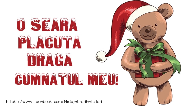 Felicitari de Craciun pentru Cumnat - O seara placuta draga cumnatul meu!