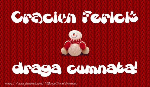Felicitari de Craciun pentru Cumnata - Craciun Fericit draga cumnata!